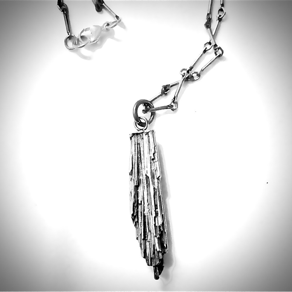 One-of-a-Kind Kyanite Casted Crystal Necklace 💎